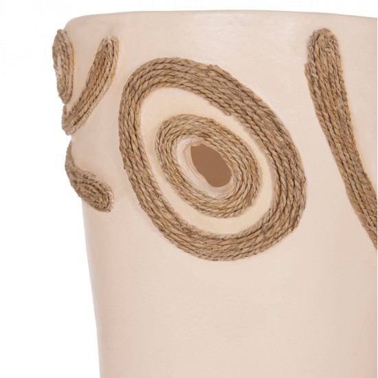 ΕΠΙΤΡΑΠΕΖΙΟ ΔΙΑΚΟΣΜΗΤΙΚΟ ΒΑΖΟ DEAN HM4677.02S ΤΕΡΑΚΟΤΑ ΣΕ ΚΡΕΜ--Φ19x25Υεκ.