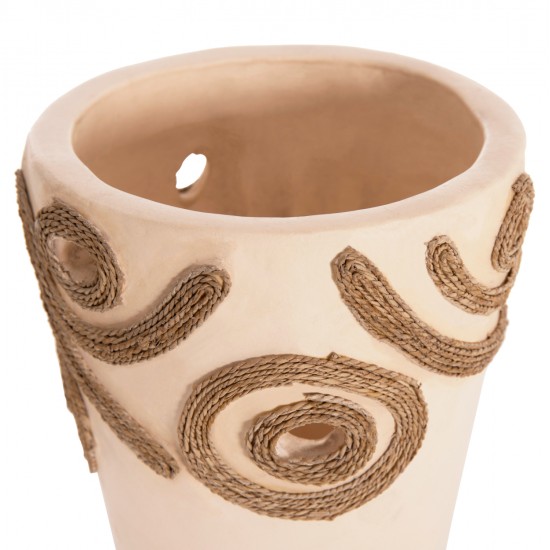 ΕΠΙΤΡΑΠΕΖΙΟ ΔΙΑΚΟΣΜΗΤΙΚΟ ΒΑΖΟ DEAN HM4677.02S ΤΕΡΑΚΟΤΑ ΣΕ ΚΡΕΜ--Φ19x25Υεκ.