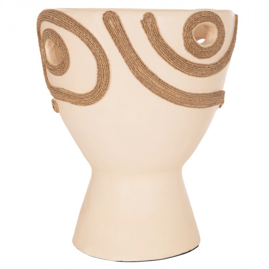 ΕΠΙΤΡΑΠΕΖΙΟ ΔΙΑΚΟΣΜΗΤΙΚΟ ΒΑΖΟ DEAN HM4678.02 ΤΕΡΑΚΟΤΑ ΣΕ ΚΡΕΜ--Φ25x28Υεκ.