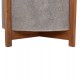 ΓΛΑΣΤΡΑ ΕΣΩΤ.ΧΩΡΟΥ HOFF HM4682.03L FIBER CEMENT ΓΚΡΙ-TEAK ΒΑΣΗ Φ50x35Υεκ