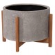 ΓΛΑΣΤΡΑ ΕΣΩΤ.ΧΩΡΟΥ HOFF HM4682.03L FIBER CEMENT ΓΚΡΙ-TEAK ΒΑΣΗ Φ50x35Υεκ