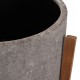 ΓΛΑΣΤΡΑ ΕΣΩΤ.ΧΩΡΟΥ HOFF HM4682.03L FIBER CEMENT ΓΚΡΙ-TEAK ΒΑΣΗ Φ50x35Υεκ