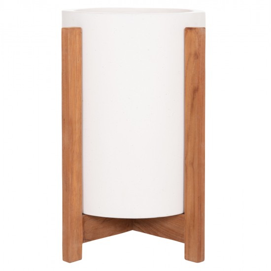 ΓΛΑΣΤΡΑ ΕΣΩΤ.ΧΩΡΟΥ HOFF HM4682.02S FIBER CEMENT ΛΕΥΚΟ-TEAK ΒΑΣΗ Φ33x42Υεκ