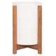 ΓΛΑΣΤΡΑ ΕΣΩΤ.ΧΩΡΟΥ HOFF HM4682.02S FIBER CEMENT ΛΕΥΚΟ-TEAK ΒΑΣΗ Φ33x42Υεκ
