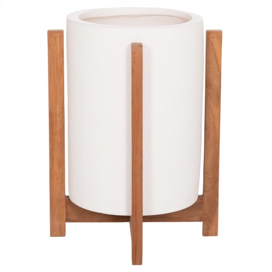ΓΛΑΣΤΡΑ ΕΣΩΤ.ΧΩΡΟΥ HOFF HM4682.02S FIBER CEMENT ΛΕΥΚΟ-TEAK ΒΑΣΗ Φ33x42Υεκ
