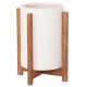 ΓΛΑΣΤΡΑ ΕΣΩΤ.ΧΩΡΟΥ HOFF HM4682.02S FIBER CEMENT ΛΕΥΚΟ-TEAK ΒΑΣΗ Φ33x42Υεκ