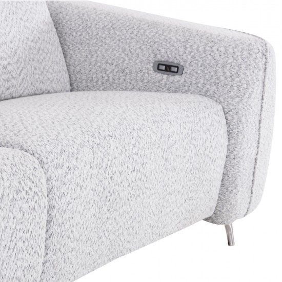 ΚΑΝΑΠΕΣ ΑΡΙΣΤΕΡΗ ΓΩΝΙΑ 3Θ ΜΕ RECLINE VALENTE HM3317.01L ΑΝΟΙΧΤΟ ΓΚΡΙ ΥΦΑΣΜΑ 275x160x104Yεκ