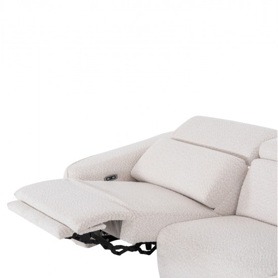 ΚΑΝΑΠΕΣ ΔΕΞΙΑ ΓΩΝΙΑ 3Θ ΜΕ RECLINE VALENTE HM3317.02R ΜΠΕΖ ΥΦΑΣΜΑ 275x160x104Yεκ