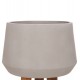 ΓΛΑΣΤΡΑ ΕΣΩΤ.ΧΩΡΟΥ QUAN HM4680.03L FIBER CEMENT ΓΚΡΙ--ΒΑΣΗ TEAK Φ38x62Υεκ