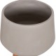 ΓΛΑΣΤΡΑ ΕΣΩΤ.ΧΩΡΟΥ QUAN HM4680.03L FIBER CEMENT ΓΚΡΙ--ΒΑΣΗ TEAK Φ38x62Υεκ