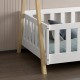 ΚΡΕΒΑΤΙ ΠΑΙΔΙΚΟ ΜΕ ΚΑΓΚΕΛΑ MUNK HM739.03 τ.MONTESSORI ΠΕΥΚΟ ΦΥΣΙΚΟ-ΛΕΥΚΟ--190x90εκ