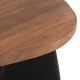 ΒΟΗΘΗΤΙΚΟ ΤΡΑΠΕΖΙ AIDA HM4692.01 FIBER CEMENT ΜΑΥΡΟ--ΞΥΛΟ TEAK TOP 47x60x59Υεκ