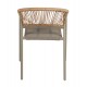 ΠΟΛΥΘΡΟΝΑ HOMAN HM6430.04 ΣΑΜΠΑΝΙ ΜΕΤΑΛΛΟ & TEXTILENE--ΜΠΕΖ P.E.RATTAN 53x58x75Υεκ