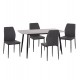 ΣΕΤ ΤΡΑΠΕΖΑΡΙΑΣ 5ΤΜΧ RAVEN HM10743 ΚΕΡΑΜΙΚΟ TOP ΓΚΡΙ ΜΑΡΜΑΡΟ--ΓΚΡΙ ΥΦΑΣΜΑ