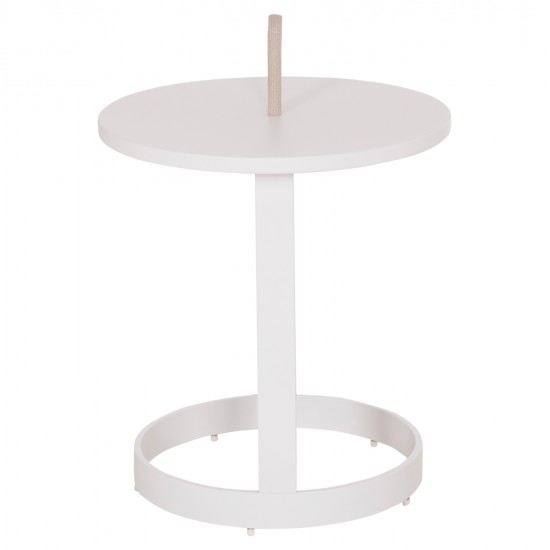 ΤΡΑΠΕΖΙ ΒΟΗΘΗΤΙΚΟ ΕΞ.ΧΩΡΟΥ MINO HM6432.02 ΑΛΟΥΜΙΝΙΟ ΛΕΥΚΟ & ΣΧΟΙΝΙ ΜΠΕΖ Φ47x53Υεκ