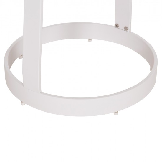 ΤΡΑΠΕΖΙ ΒΟΗΘΗΤΙΚΟ ΕΞ.ΧΩΡΟΥ MINO HM6432.02 ΑΛΟΥΜΙΝΙΟ ΛΕΥΚΟ & ΣΧΟΙΝΙ ΜΠΕΖ Φ47x53Υεκ