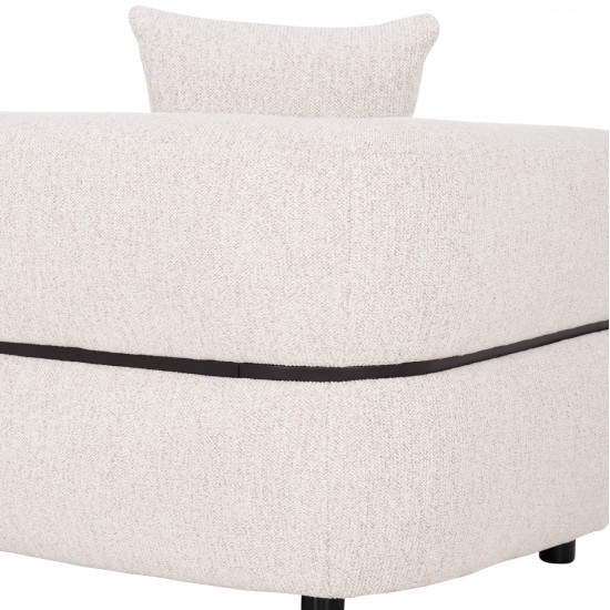 ΚΑΝΑΠΕΣ 3-ΘΕΣΙΟΣ ARCTIS HM3327.02 ΑΝΟΙΧΤΟ ΜΠΕΖ ΥΦΑΣΜΑ 229x88x88Υεκ.