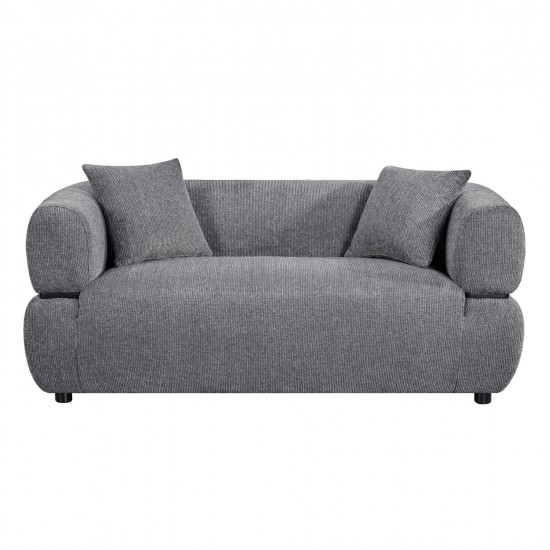 ΚΑΝΑΠΕΣ 2-ΘΕΣΙΟΣ ARCTIS HM3328.01 ΓΚΡΙ ΥΦΑΣΜΑ 169x88x88Υεκ.