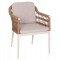 ΠΟΛΥΘΡΟΝΑ BOXER HM6556.02 ΑΛΟΥΜΙΝΙΟ & OLEFIN ΜΠΕΖ-TWIST WICKER 58x60x80Yεκ