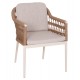ΠΟΛΥΘΡΟΝΑ BOXER HM6556.02 ΑΛΟΥΜΙΝΙΟ & OLEFIN ΜΠΕΖ-TWIST WICKER 58x60x80Yεκ