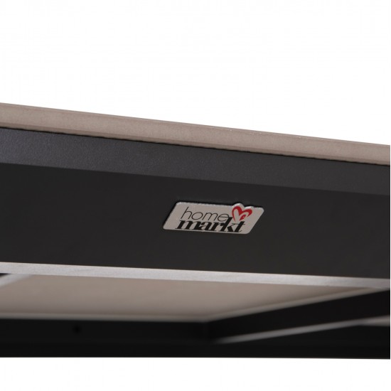 ΤΡΑΠΕΖΙ ΤΡΑΠΕΖΑΡΙΑΣ STAD HM6557.01 ΓΚΡΙ ΑΛΟΥΜΙΝΙΟ & SINTERED STONE TOP 180x90x74Υεκ