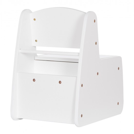 ΠΑΙΔΙΚΟ ΚΑΡΕΚΛΑΚΙ ΜΕ ΑΠΟΘ.ΧΩΡΟ RICKI HM18343.03 ΚΟΝΤΡΑΠΛΑΚΕ/MDF ΛΕΥΚΟ 33x43x47Υεκ