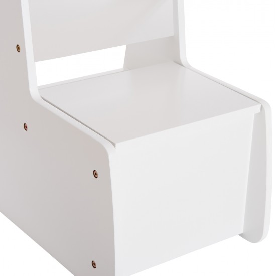 ΠΑΙΔΙΚΟ ΚΑΡΕΚΛΑΚΙ ΜΕ ΑΠΟΘ.ΧΩΡΟ RICKI HM18343.03 ΚΟΝΤΡΑΠΛΑΚΕ/MDF ΛΕΥΚΟ 33x43x47Υεκ