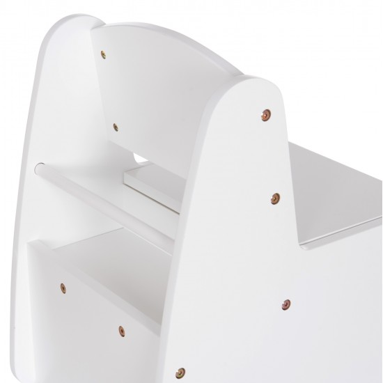 ΠΑΙΔΙΚΟ ΚΑΡΕΚΛΑΚΙ ΜΕ ΑΠΟΘ.ΧΩΡΟ RICKI HM18343.03 ΚΟΝΤΡΑΠΛΑΚΕ/MDF ΛΕΥΚΟ 33x43x47Υεκ