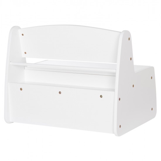 ΠΑΓΚΑΚΙ ΠΑΙΔΙΚΟ ΜΕ ΑΠΟΘ.ΧΩΡΟ RICKI HM18342.03 MDF & ΚΟΝΤΡΑΠΛΑΚΕ ΛΕΥΚΟ 63x43x47Υεκ