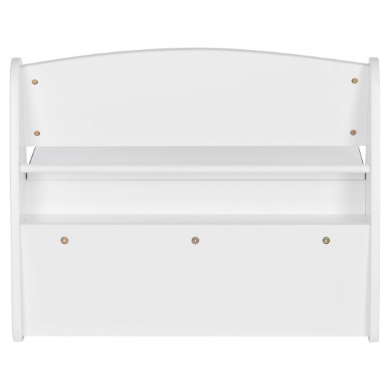 ΠΑΓΚΑΚΙ ΠΑΙΔΙΚΟ ΜΕ ΑΠΟΘ.ΧΩΡΟ RICKI HM18342.03 MDF & ΚΟΝΤΡΑΠΛΑΚΕ ΛΕΥΚΟ 63x43x47Υεκ