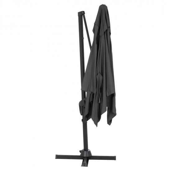 ΟΜΠΡΕΛΑ ΠΙΣΙΝΑΣ JAVANTE HM6623.01 ΓΚΡΙ ΑΛΟΥΜΙΝΙΟ & ΣΚΙΑΣΤΡΟ 2.7x2.7x2.7Yμ