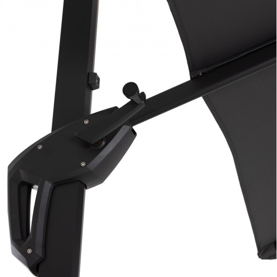 ΟΜΠΡΕΛΑ ΠΙΣΙΝΑΣ JAVANTE HM6623.01 ΓΚΡΙ ΑΛΟΥΜΙΝΙΟ & ΣΚΙΑΣΤΡΟ 2.7x2.7x2.7Yμ