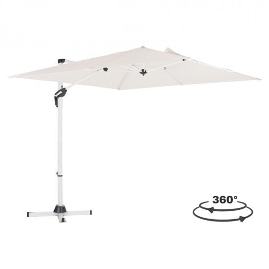 ΟΜΠΡΕΛΑ ΠΙΣΙΝΑΣ JAVANTE HM6623.02 ΛΕΥΚΟ ΑΛΟΥΜΙΝΙΟ & ΣΚΙΑΣΤΡΟ 2.7x2.7x2.7Yμ