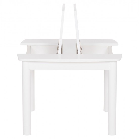 ΤΡΑΠΕΖΑΚΙ ΠΑΙΔΙΚΟ ΜΕ ΑΠΟΘ.ΧΩΡΟΥΣ RICKI HM18339.03 MDF & ΣΥΜΗΔΑ ΣΕ ΛΕΥΚΟ 65x65x47Υεκ