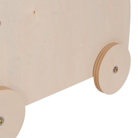 ΠΑΙΔΙΚΟ ΤΡΟΛΕΥ/ΚΑΡΟΤΣΑΚΙ RICKI HM18341.01 MDF & ΚΟΝΤΡΑΠΛΑΚΕ ΦΥΣΙΚΟ 33x45x50Υεκ