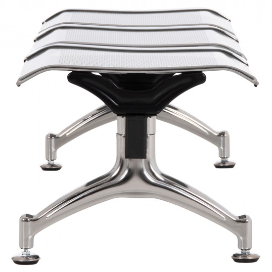 ΚΑΘΙΣΜΑ ΑΝΑΜΟΝΗΣ ΑΝΑΜΟΝΗΣ Τ.ΑΕΡΟΔΡΟΜΙΟΥ 3ΘΕΣΙΟ AVIATOR HM18404 ΜΕΤΑΛΛΟ MESH ΓΚΡΙ 148x50x40Υεκ