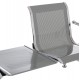 ΚΑΘΙΣΜΑ ΑΝΑΜΟΝΗΣ Τ.ΑΕΡΟΔΡΟΜΙΟΥ 2ΘΕΣΙΟ+ΤΡΑΠΕΖΙ AVIATOR HM18402 ΜΕΤΑΛΛΟ MESH ΓΚΡΙ 170x55x76Υεκ