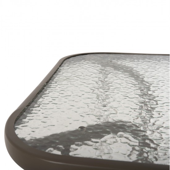 ΣΕΤ ΤΡΑΠΕΖΑΡΙΑΣ 5ΤΜΧ LEONE HM10835.04 ΚΑΡΕΚΛΕΣ ΜΕΤΑΛΛΙΚΕΣ & ΤΡΑΠΕΖΙ 110x60εκ ΣΑΜΠΑΝΙ