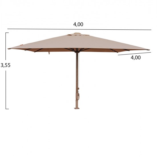 ΕΠΑΓΓΕΛΜΑΤΙΚΗ ΟΜΠΡΕΛΑ 4x4m GLADELL HM6605.02 HEAT TRANSFER ΑΛΟΥΜ.-ΑΚΡΥΛΙΚΟ ΠΑΝΙ ΜΠΕΖ