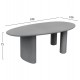 ΤΡΑΠΕΖΙ ΤΡΑΠΕΖΑΡΙΑΣ ΟΒΑΛ VOLPE HM6599.01 ΓΚΡΙ FIBER CEMENT 240x100x75Υεκ