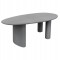 ΤΡΑΠΕΖΙ ΤΡΑΠΕΖΑΡΙΑΣ ΟΒΑΛ VOLPE HM6599.01 ΓΚΡΙ FIBER CEMENT 240x100x75Υεκ