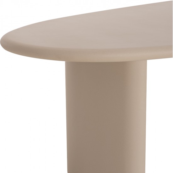 ΤΡΑΠΕΖΙ ΤΡΑΠΕΖΑΡΙΑΣ FIBER CEMENT ΟΒΑΛ VOLPE HM6599.02 ΜΠΕΖ 240x106x75Υεκ