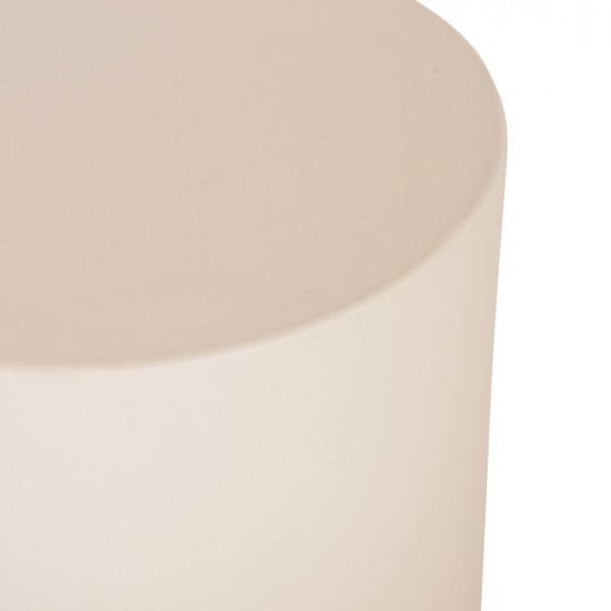 ΤΡΑΠΕΖΙ ΒΟΗΘΗΤΙΚΟ ΣΤΡΟΓΓΥΛΟ KYOKO HM6592.02 ΜΠΕΖ FIBER CEMENT Φ40x43Υεκ.
