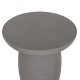 ΤΡΑΠΕΖΙ ΒΟΗΘΗΤΙΚΟ FIBER CEMENT ΣΤΡΟΓΓΥΛΟ HIKARI HM6593.01 ΓΚΡΙ Φ46x48Υεκ.