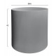 ΤΡΑΠΕΖΙ ΒΟΗΘΗΤΙΚΟ FIBER CEMENT ΣΤΡΟΓΓΥΛΟ KYOKO HM6592.01 ΓΚΡΙ Φ40x43Υεκ.