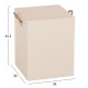 ΣΚΑΜΠΟ ΤΕΤΡΑΓΩΝΟ FIBER CEMENT ΜΕ ΧΕΡΟΥΛΙΑ ZAK HM6581.02 ΣΕ ΜΠΕΖ 36x36x45,5Υεκ