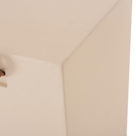 ΣΚΑΜΠΟ ΤΕΤΡΑΓΩΝΟ FIBER CEMENT ΜΕ ΧΕΡΟΥΛΙΑ ZAK HM6581.02 ΣΕ ΜΠΕΖ 36x36x45,5Υεκ