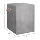 ΣΚΑΜΠΟ ΤΕΤΡΑΓΩΝΟ FIBER CEMENT ΜΕ ΧΕΡΟΥΛΙΑ ZAK HM6581.01 ΣΕ ΓΚΡΙ 36x36x45.5Υεκ