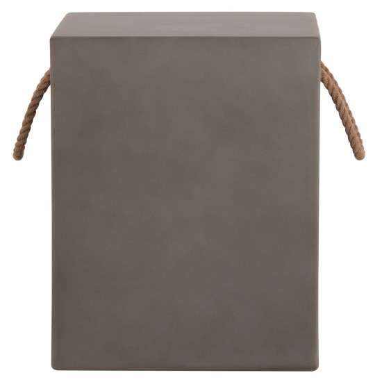ΣΚΑΜΠΟ ΤΕΤΡΑΓΩΝΟ FIBER CEMENT ΜΕ ΧΕΡΟΥΛΙΑ ZAK HM6581.01 ΣΕ ΓΚΡΙ 36x36x45.5Υεκ