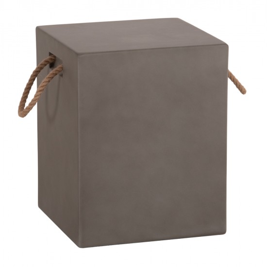 ΣΚΑΜΠΟ ΤΕΤΡΑΓΩΝΟ FIBER CEMENT ΜΕ ΧΕΡΟΥΛΙΑ ZAK HM6581.01 ΣΕ ΓΚΡΙ 36x36x45.5Υεκ
